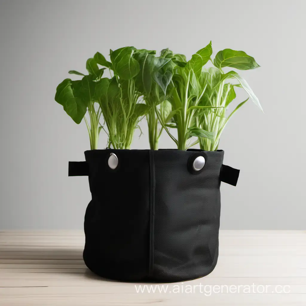Grow bag - это специальный горшок для выращивания растений, изготовленный из текстильного материала черного цвета. 