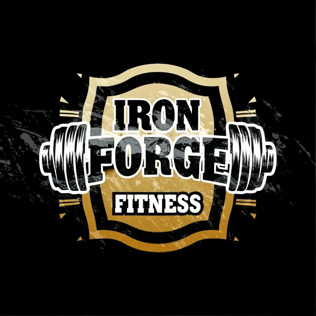 LOGO-Design-For-Iron-Forge-Fitness-Bold-Typography-for-Sports-Fitness-Industry