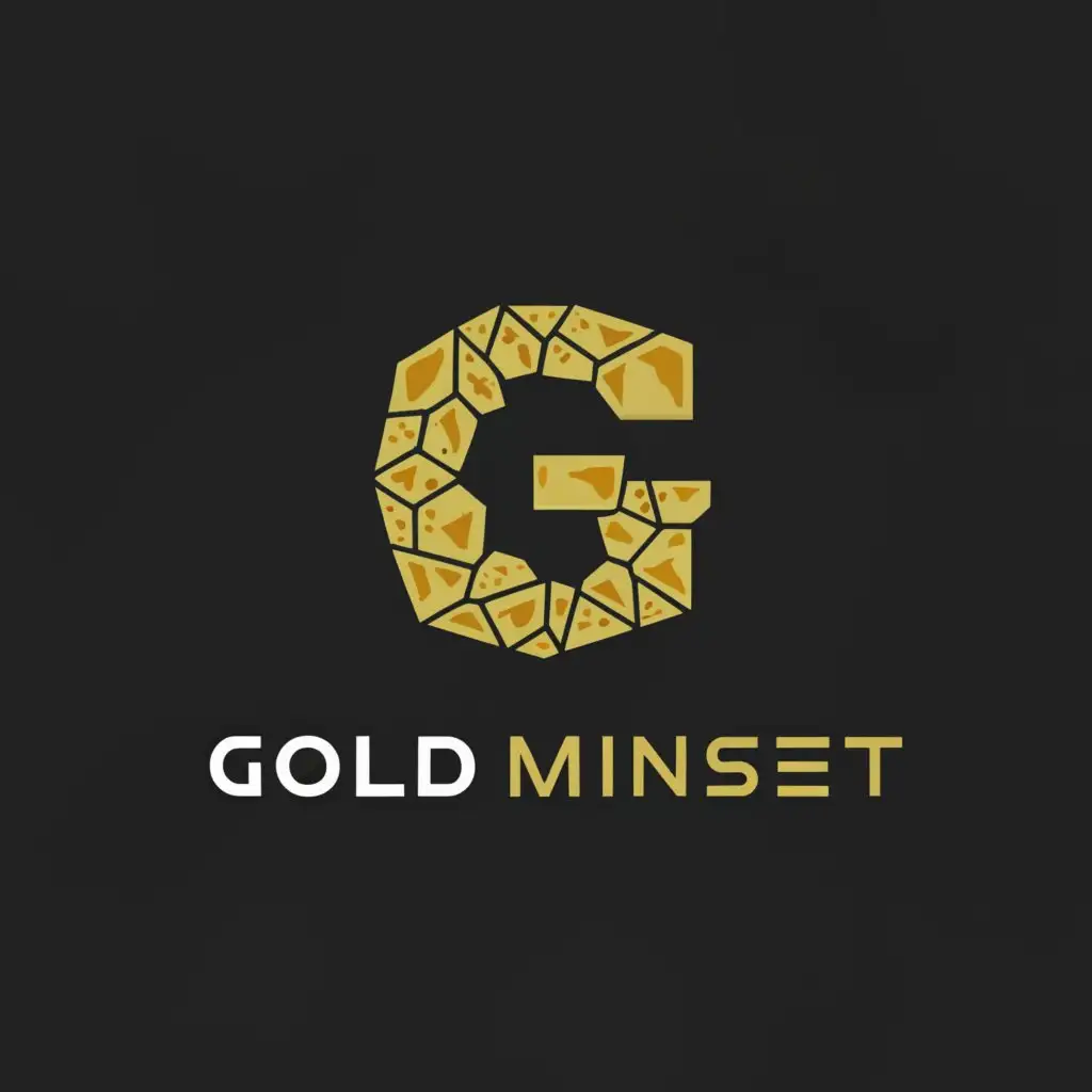 a logo design,with the text "goldminset", main symbol:G,Moderate,clear background