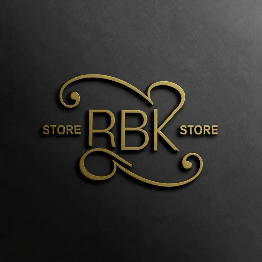 logo, Elegant, with the text "RBK STORE", typography, be used in Business industry