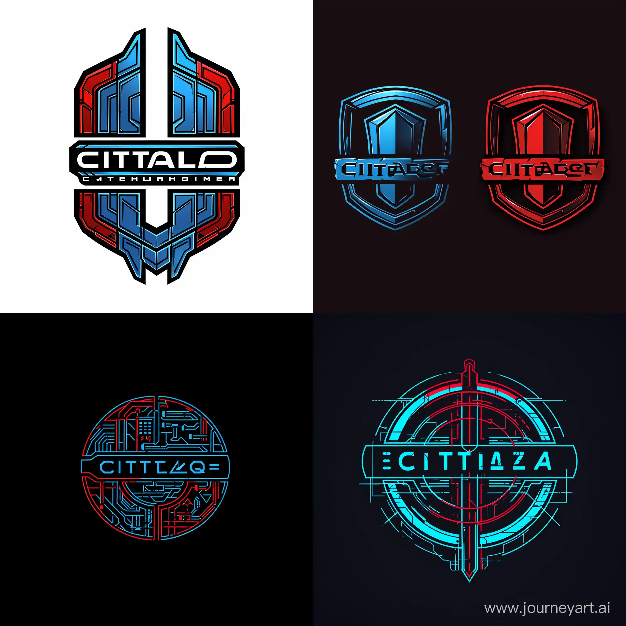 Citadel-Information-Protection-Emblem-in-Austere-Blue-and-Red-Design