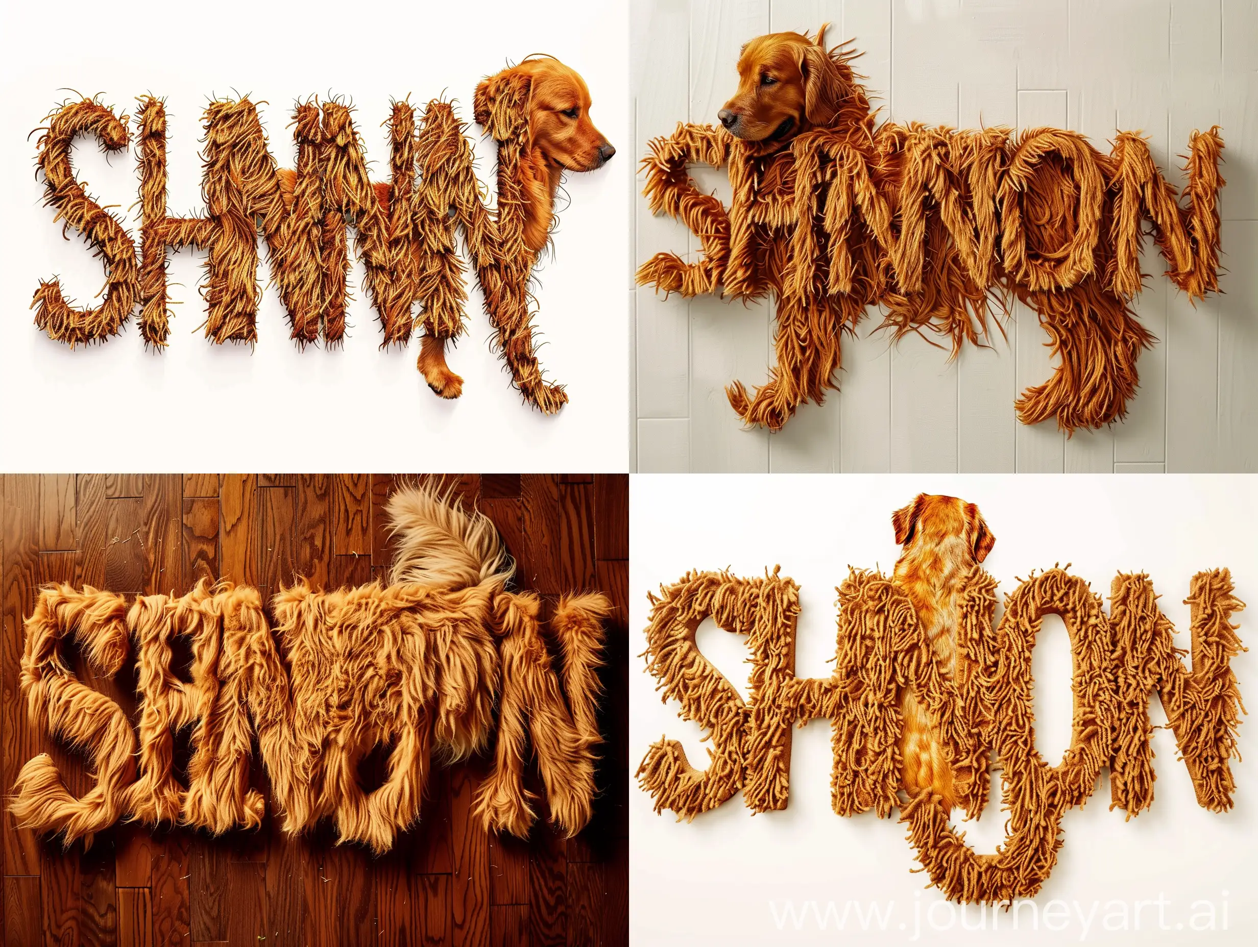 Golden-Retriever-Dogs-Fur-Font-with-SHANNON