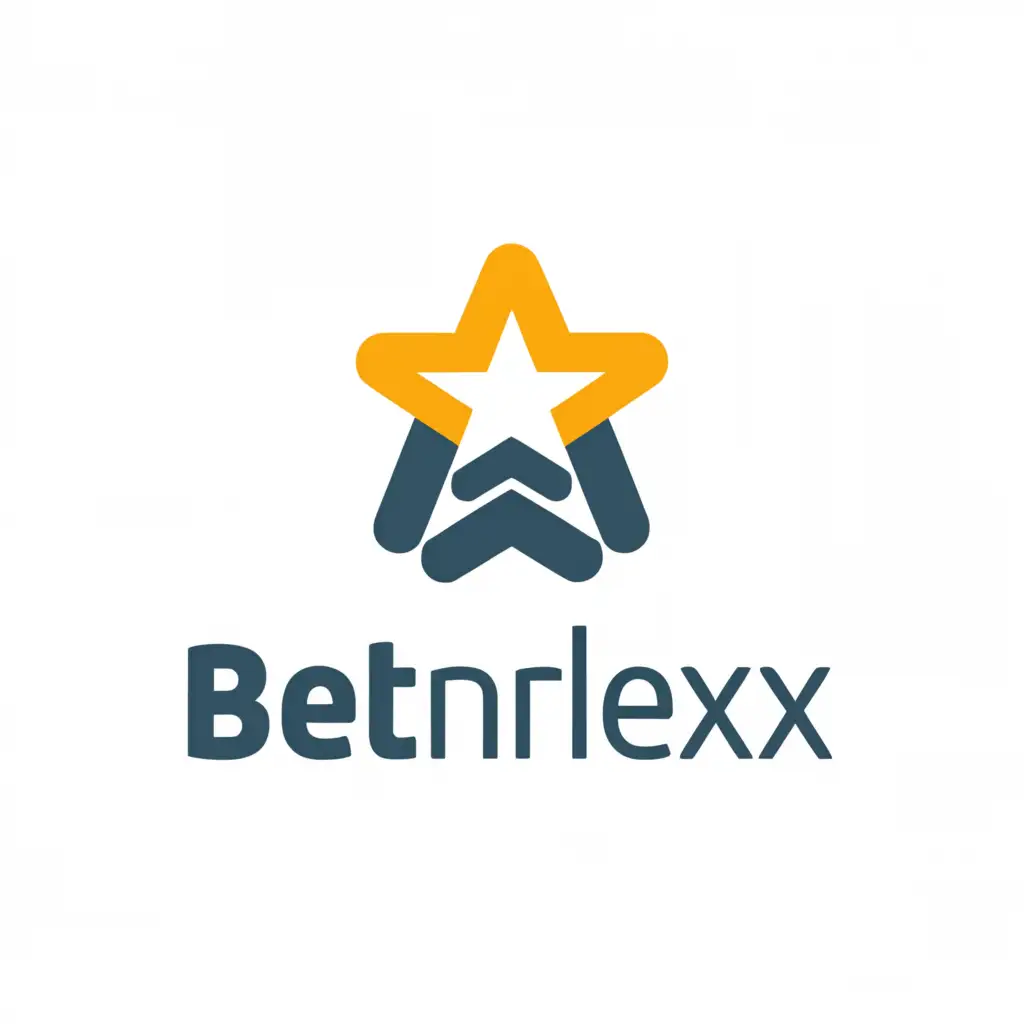 a logo design, with the text 'Betindex', main symbol: Star on target, Minimalistic, clear background