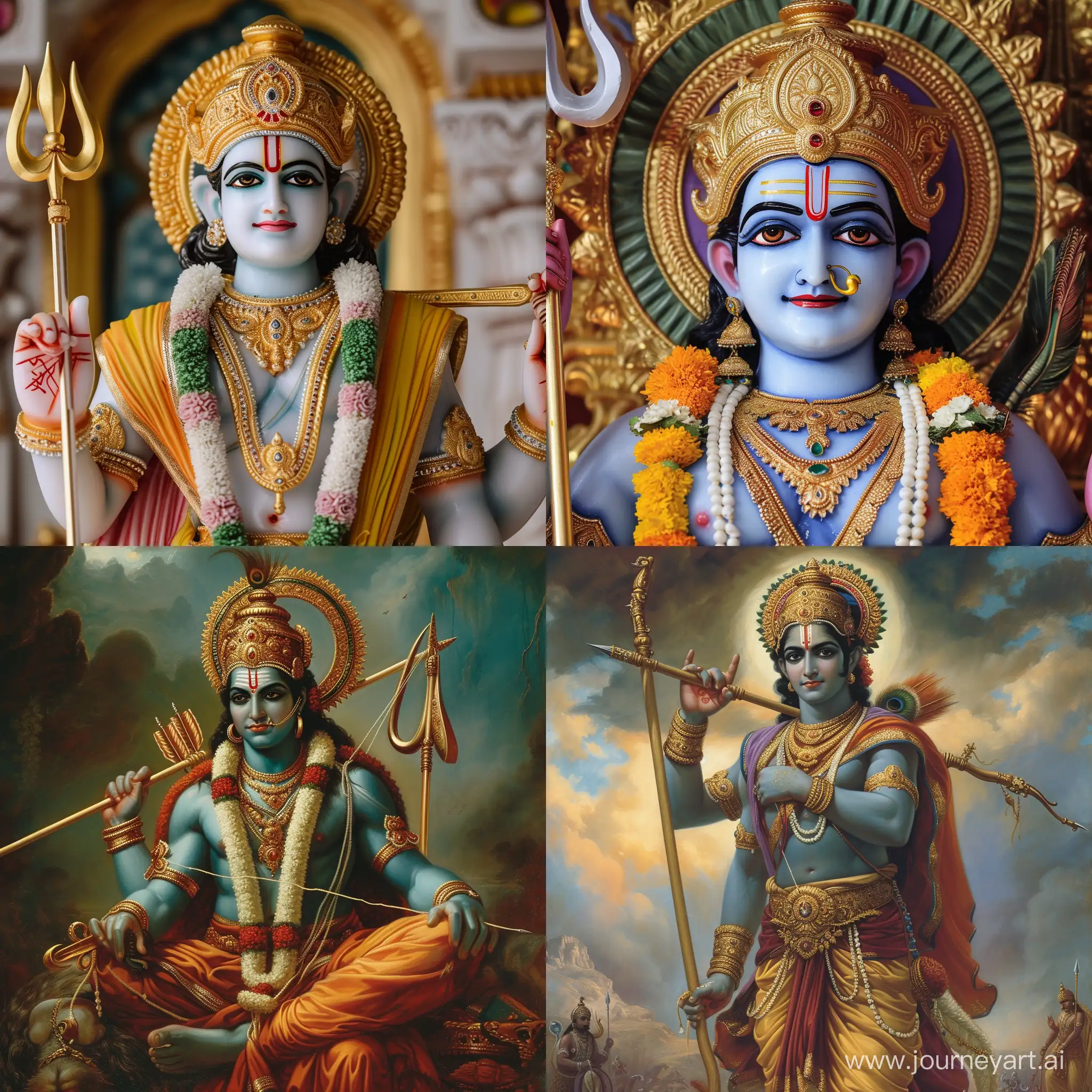 Sacred-Depiction-of-Hindu-God-Ram-in-Stunning-Photo