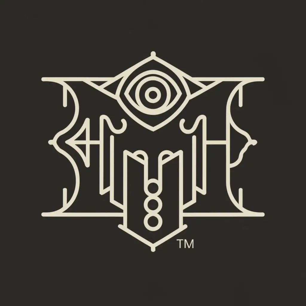 a logo design,with the text "GM", main symbol:occult, mental institute,Moderate,clear background