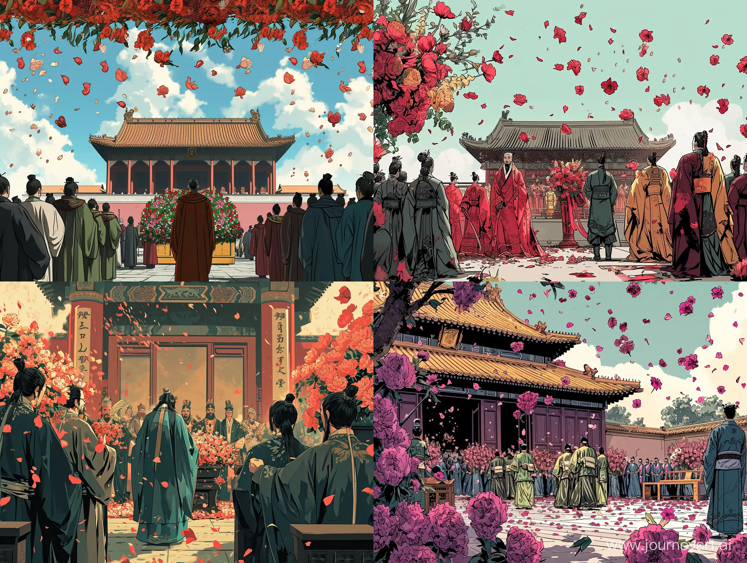 Grand-Funeral-with-Emperors-and-Queens-in-Chinese-Style