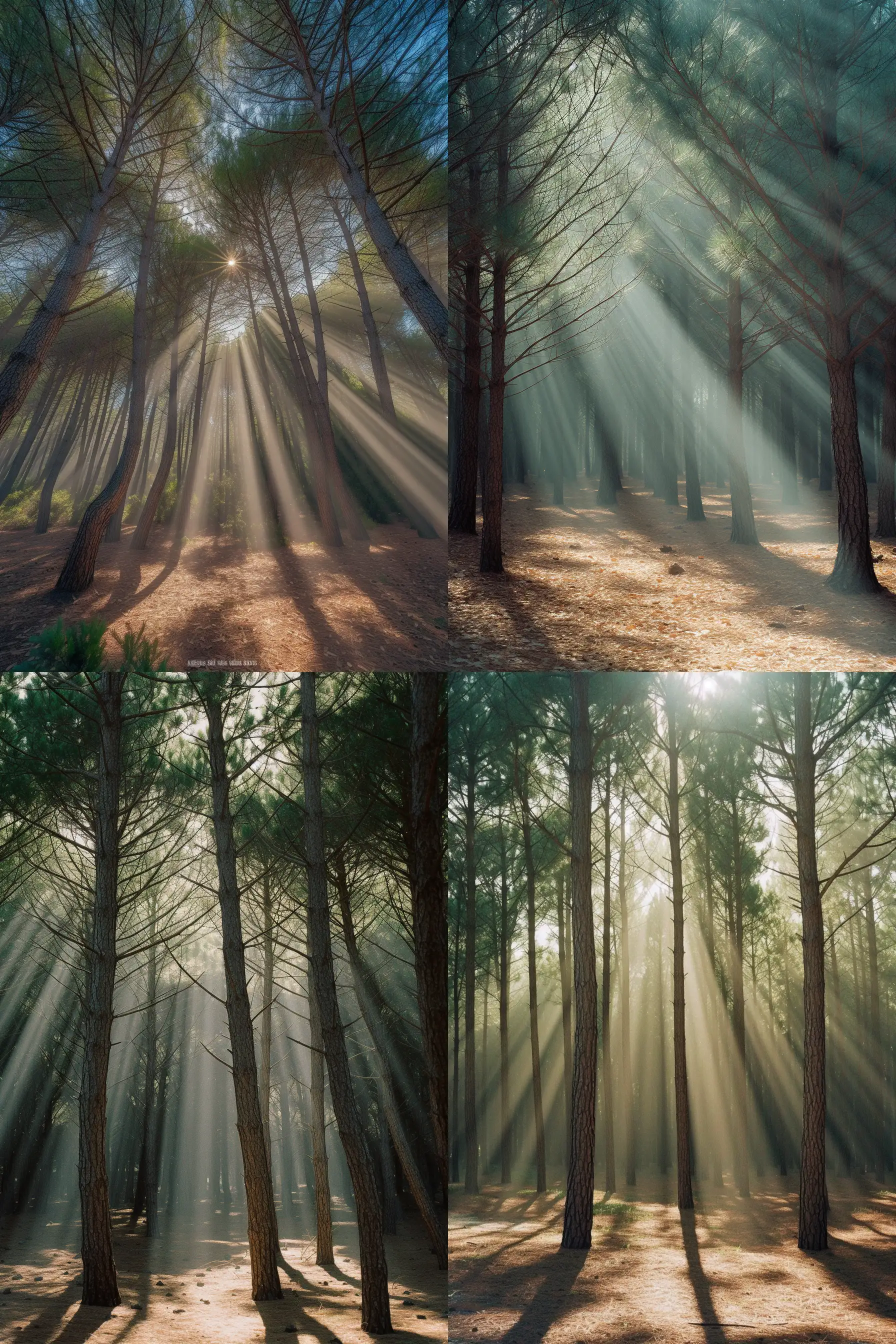 Majestic-Pine-Forest-Capturing-Natures-Tranquil-Symphony