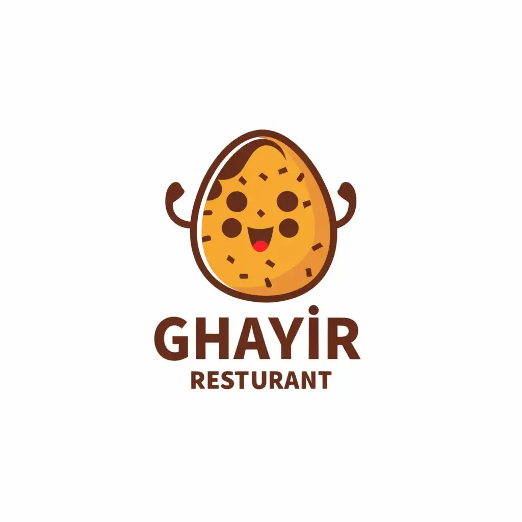 a logo design,with the text "Restaurant", main symbol:Food Ghayir Mood,Moderate,be used in Restaurant industry,clear background