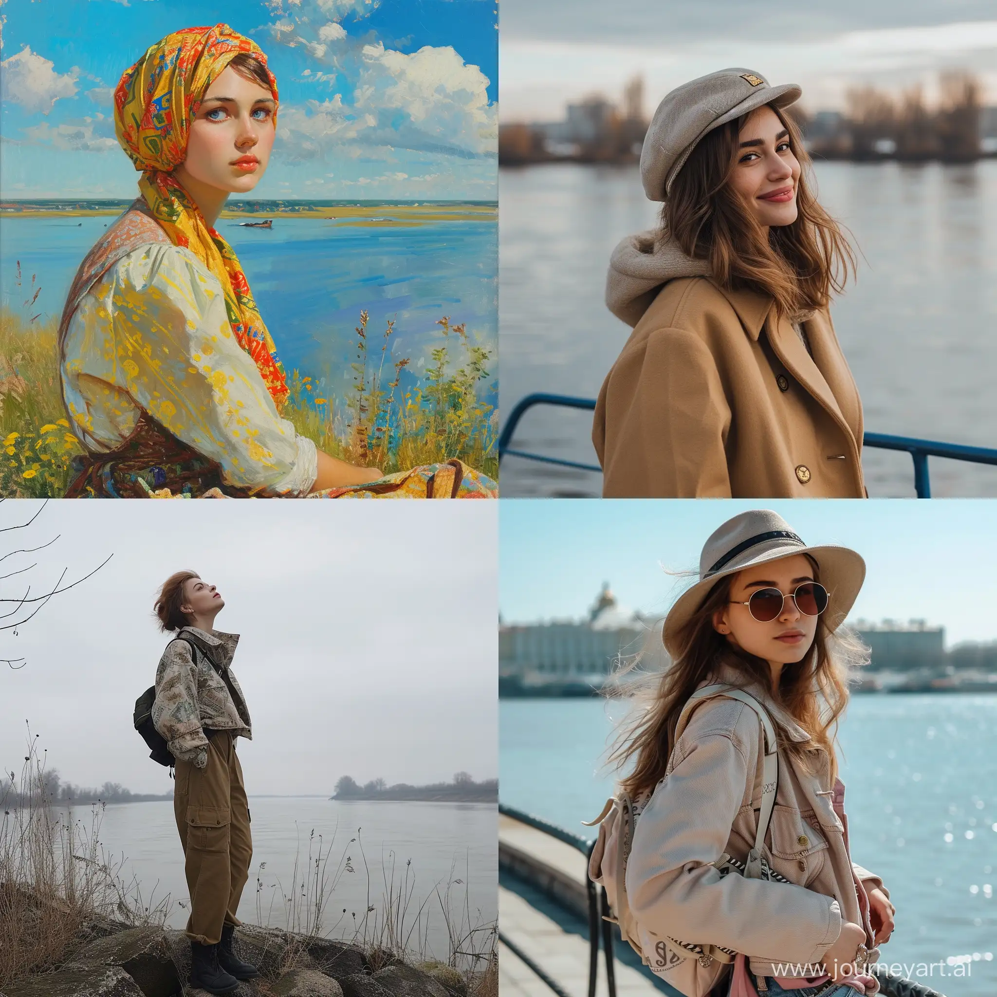 Fashionable-Girl-Posing-with-Volga-River-Backdrop