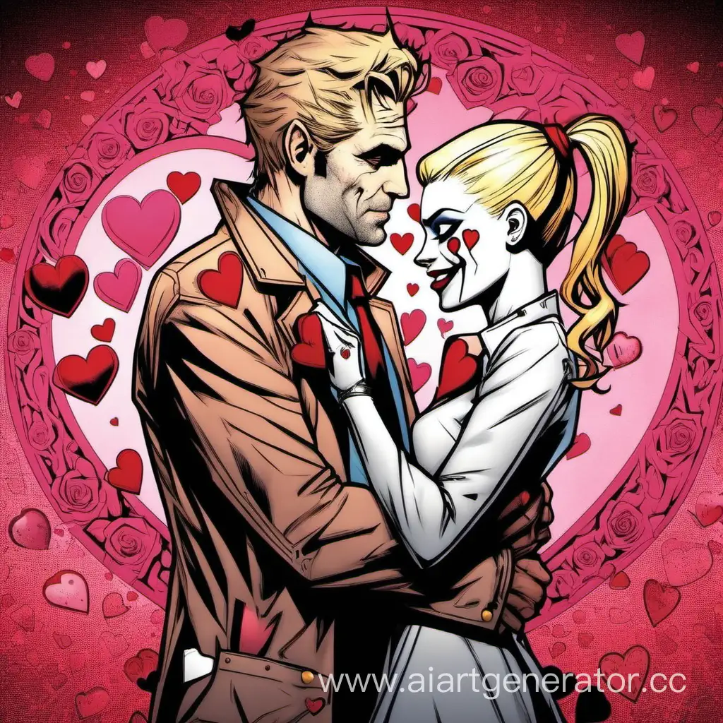 john constantine and Harley Quinn valentine's day