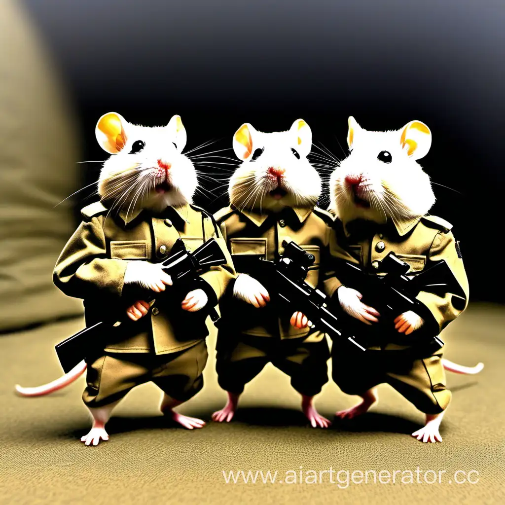 Uniformed-Soldier-Hamsters-Marching-in-Formation