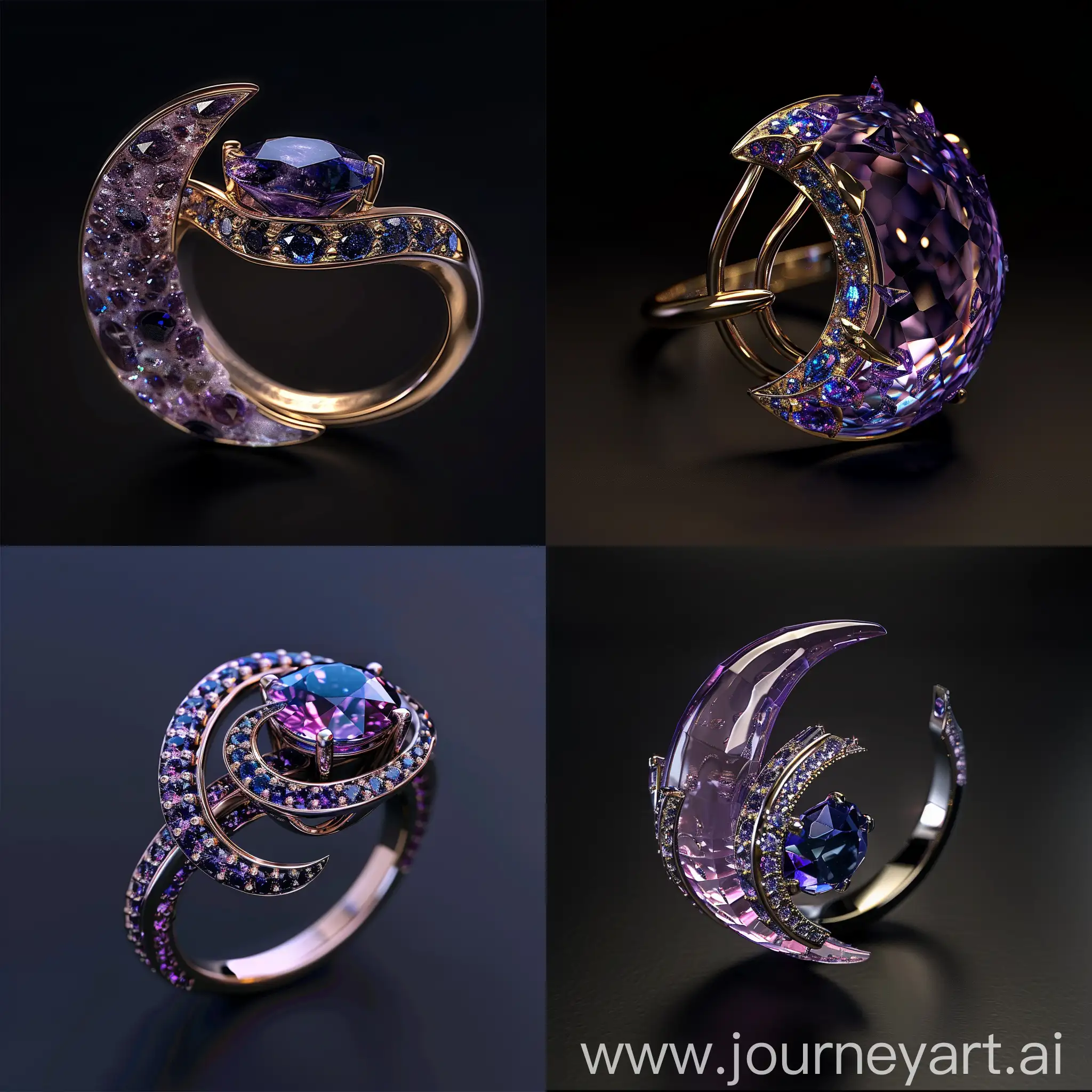 MoonShaped-Blue-Sapphire-in-a-Photorealistic-Amethyst-Ring