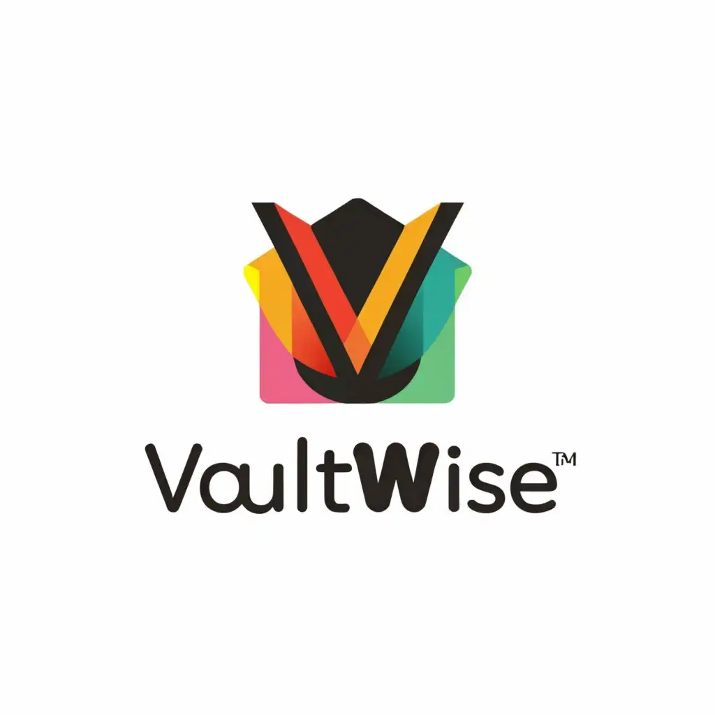 a logo design,with the text "VaultWise", main symbol:Bank app or money,Moderate,be used in Finance industry,clear background
