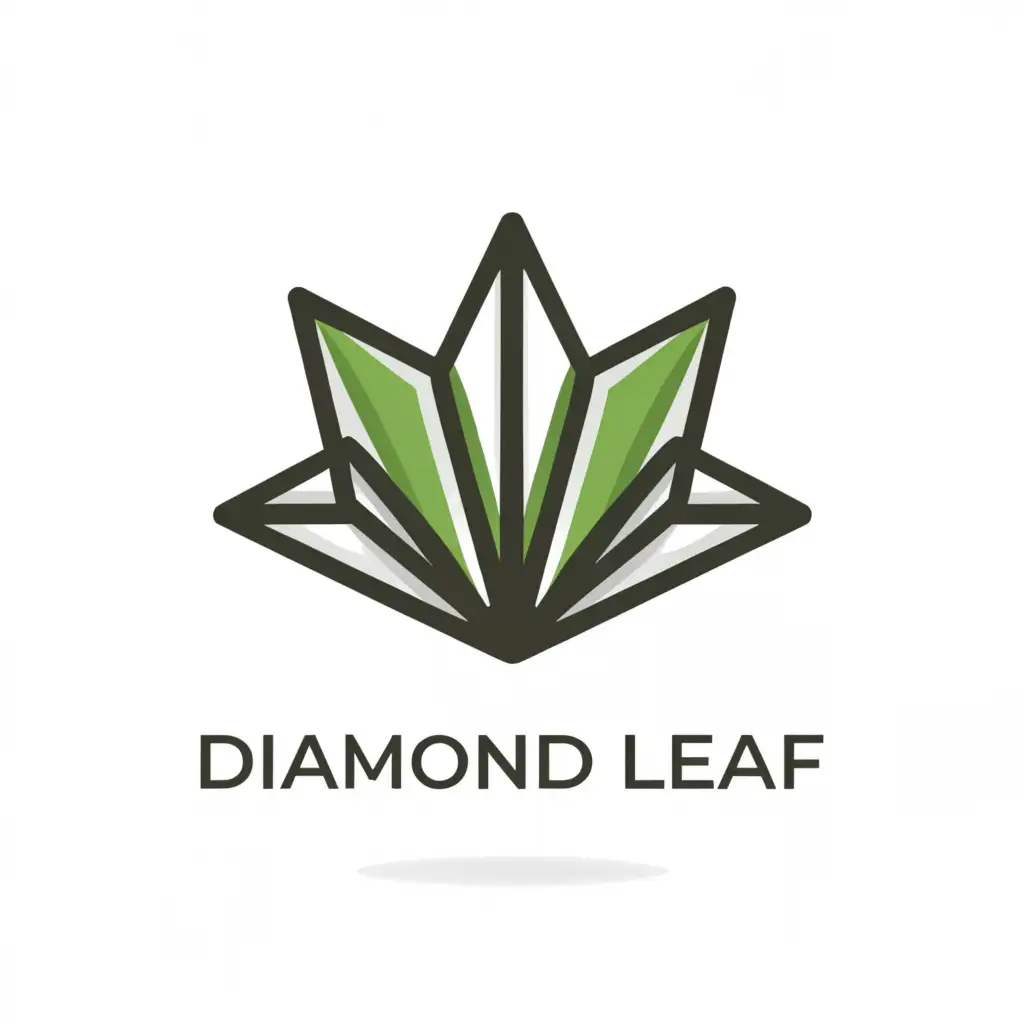 a logo design,with the text "Diamond Leaf", main symbol:Agave, ,complex,be used in Entertainment industry,clear background