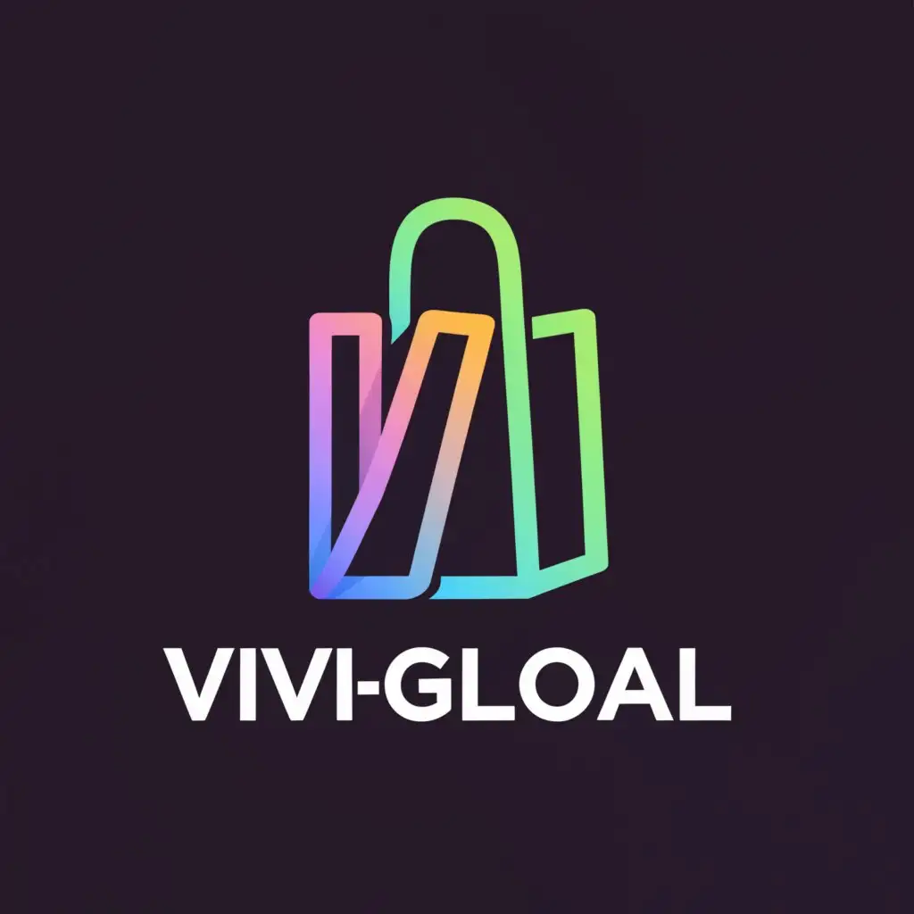 a logo design,with the text "VIVI-GLOBAL", main symbol:shop,Moderate,be used in Retail industry,clear background