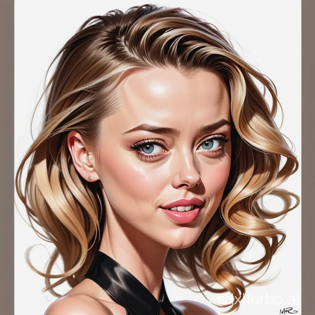 Amber-Heard-Caricature-Whimsical-Cartoon-Portrait-of-the-Actress