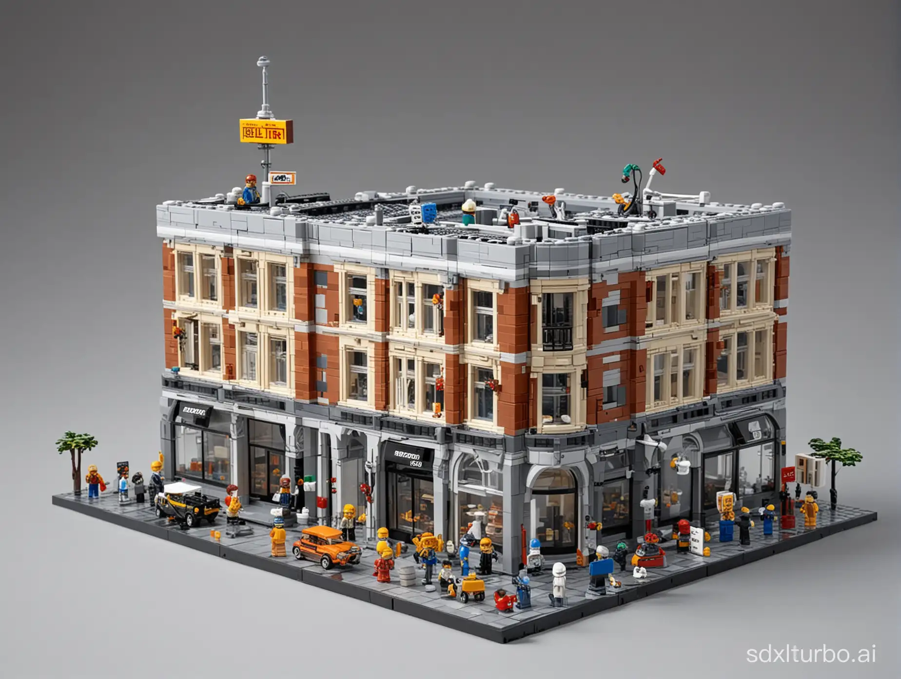 Representation of the concept of selling as a Lego building, as it will look in the future