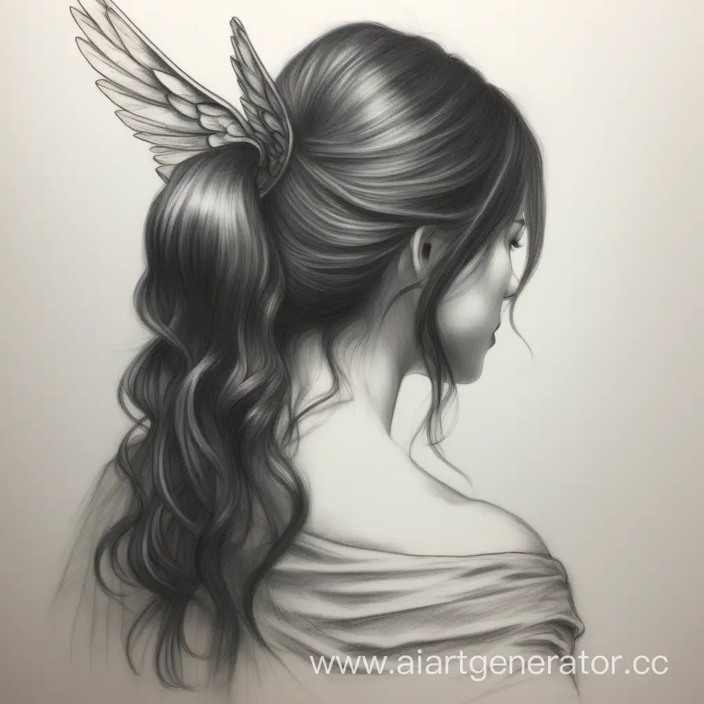 Ethereal-Shoulder-Portrait-of-a-Beautiful-Girl-with-Angelic-Wings