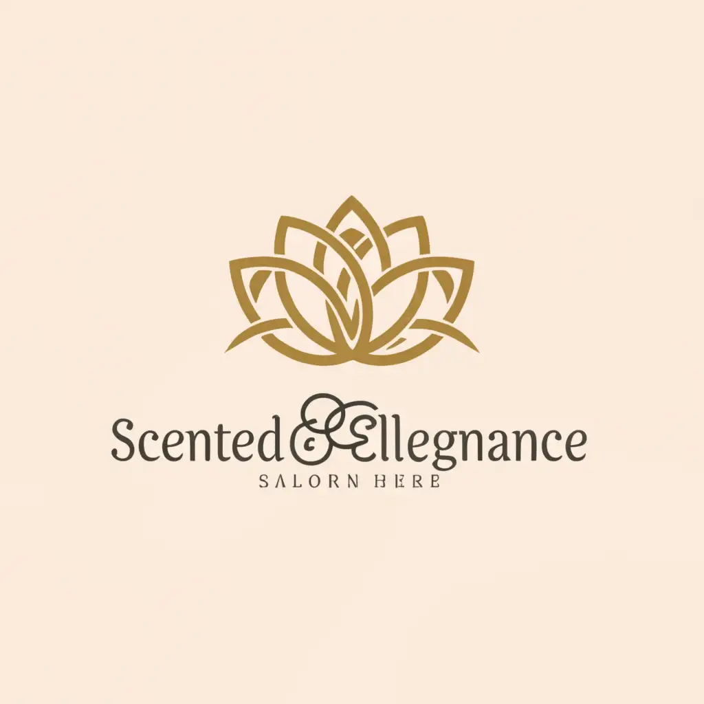a logo design,with the text "Scented elegance ", main symbol:A flower of jasmine,Moderate,clear background