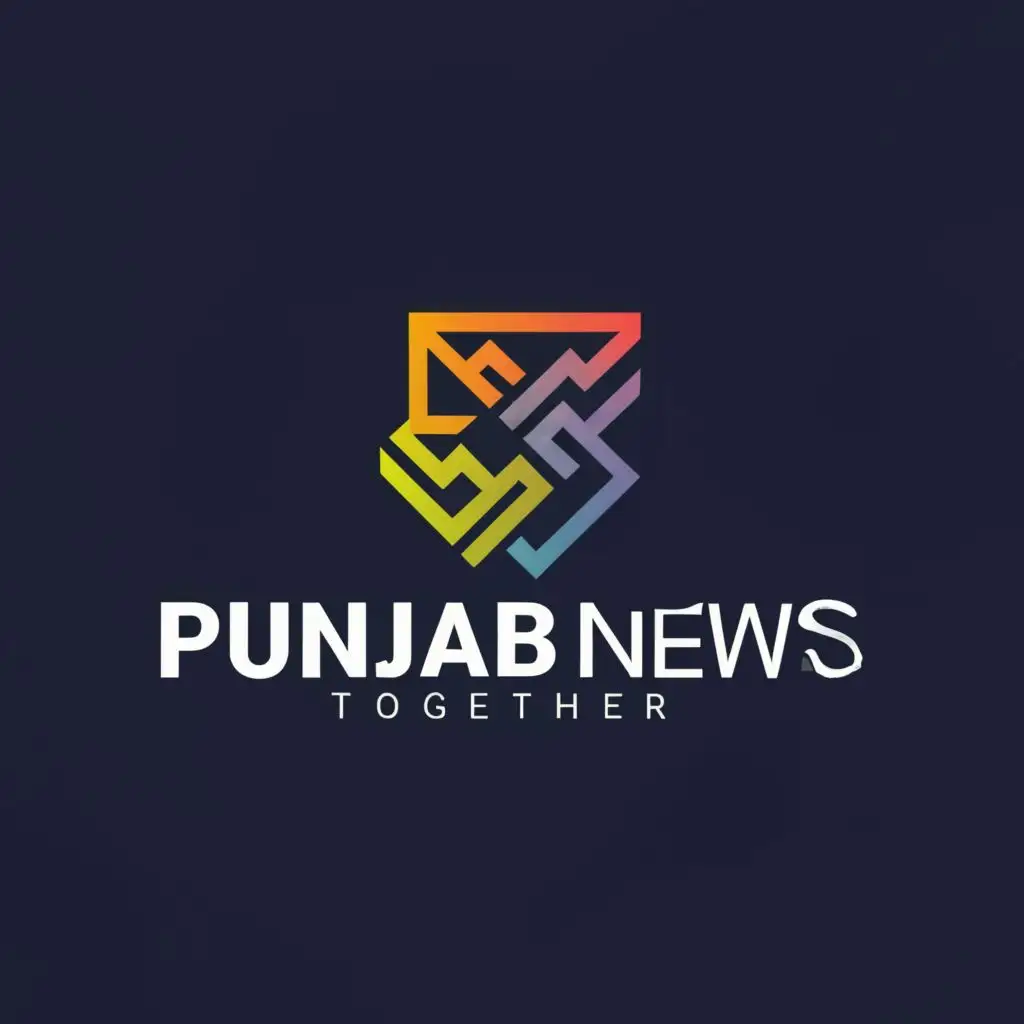 logo, Every moment together, with the text "Punjab news", typography, be used in Technology industry