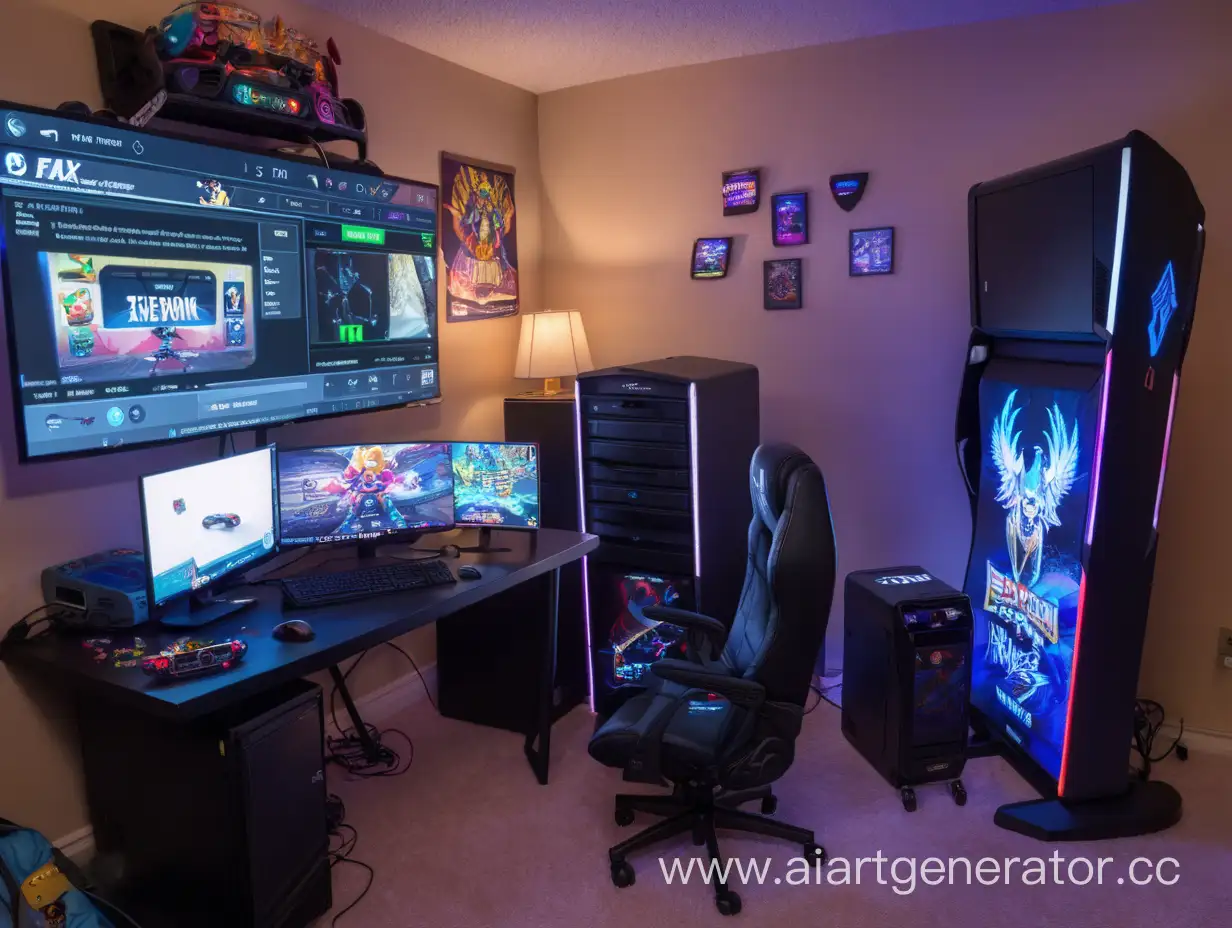 Gaming-Computer-Displaying-fyhx-in-a-Room