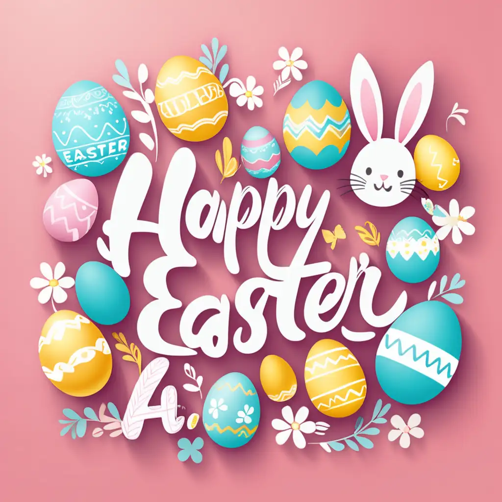 Write Happy Easter in cool fonts