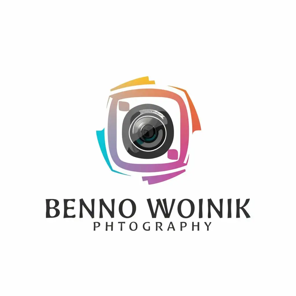 a logo design,with the text "Benno Wonink Photography", main symbol:art,Moderate,be used in Technology industry,clear background