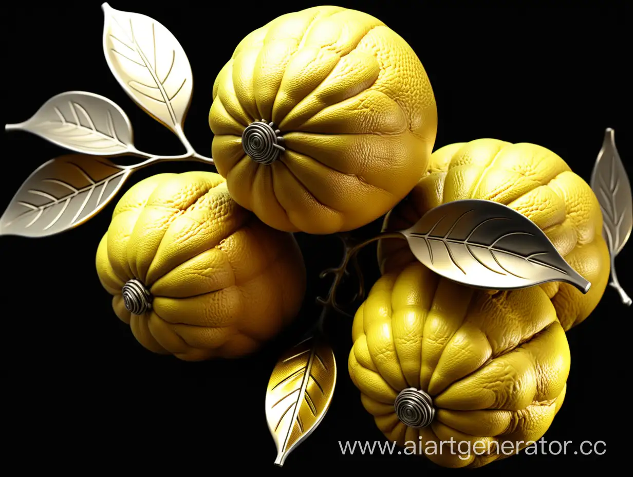 OsageOrange-Metallic-Golden-Glow-on-Black-Background