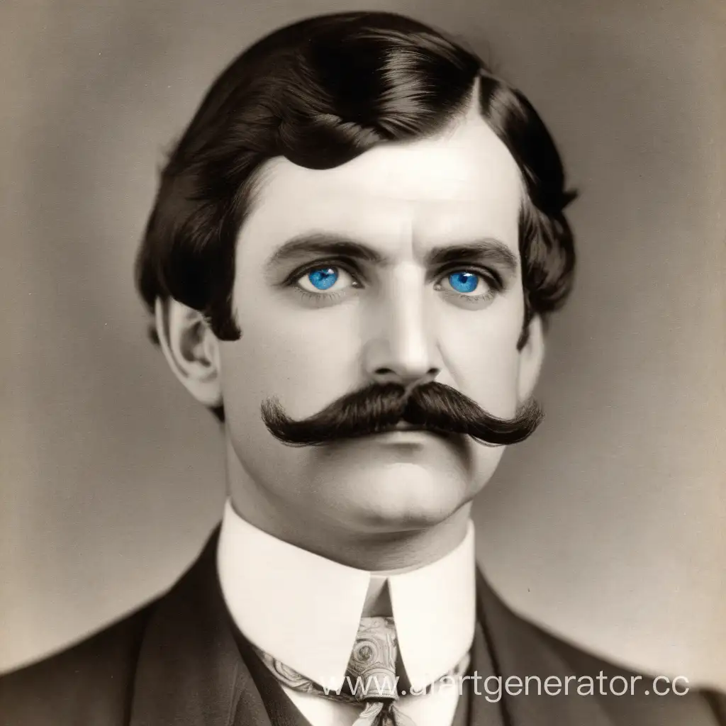 Portrait-of-Educator-Man-Shatsky-with-Blue-Eyes-and-Mustache