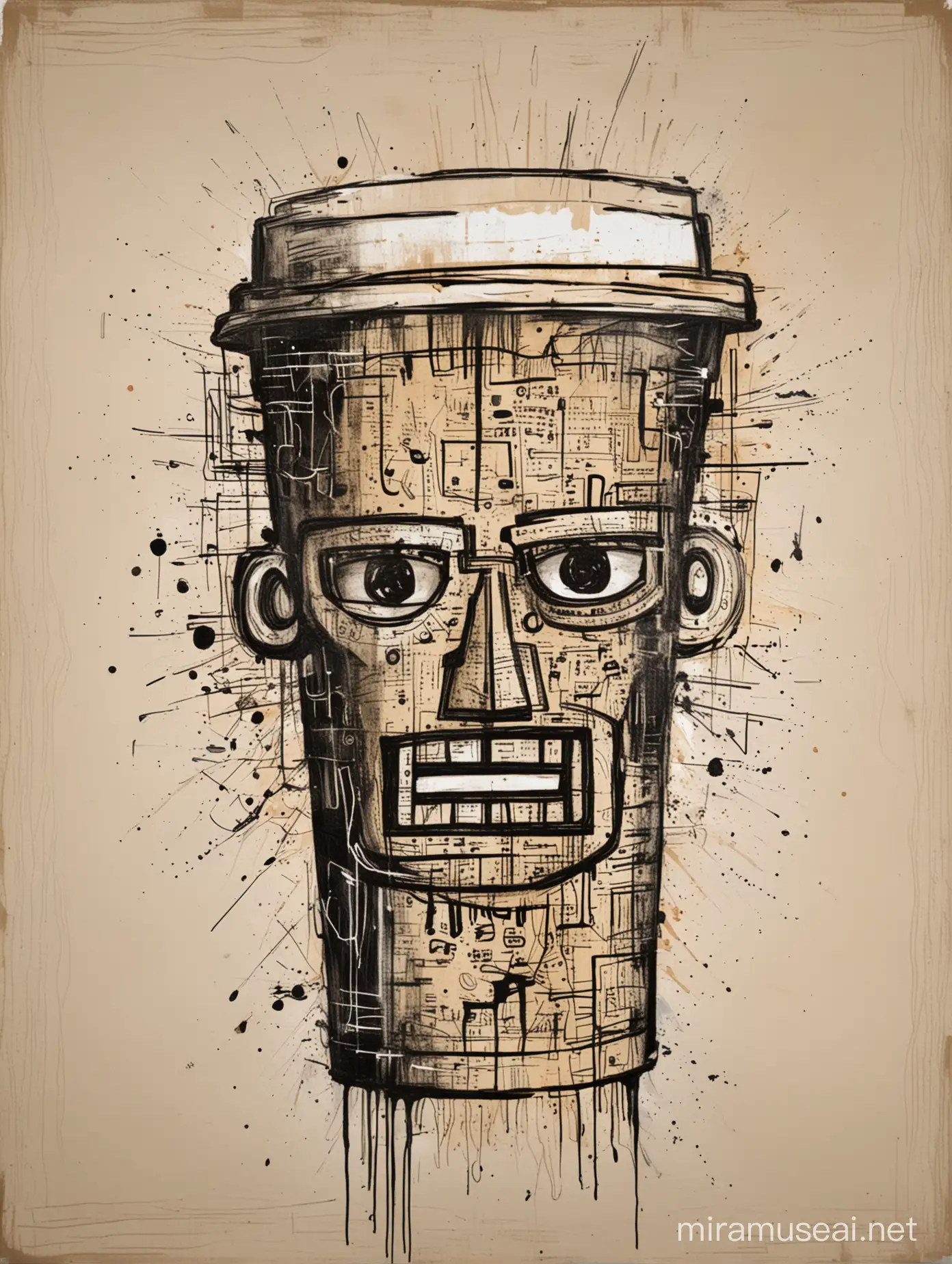 COFFEE IN THE STYLE OF BASQUIAT