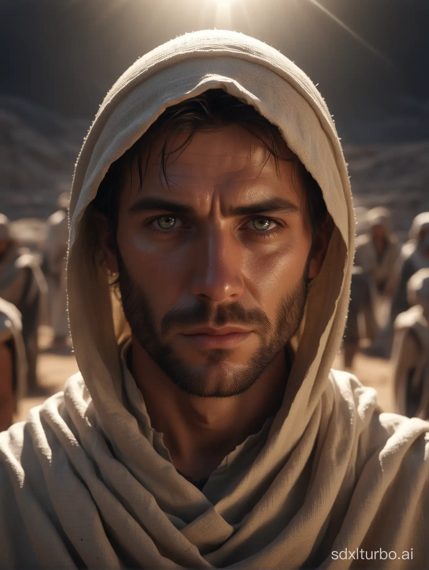 Peters-Desolate-Gaze-Cinematic-CloseUp-Portrait-in-the-Desert-with-Dramatic-Lighting