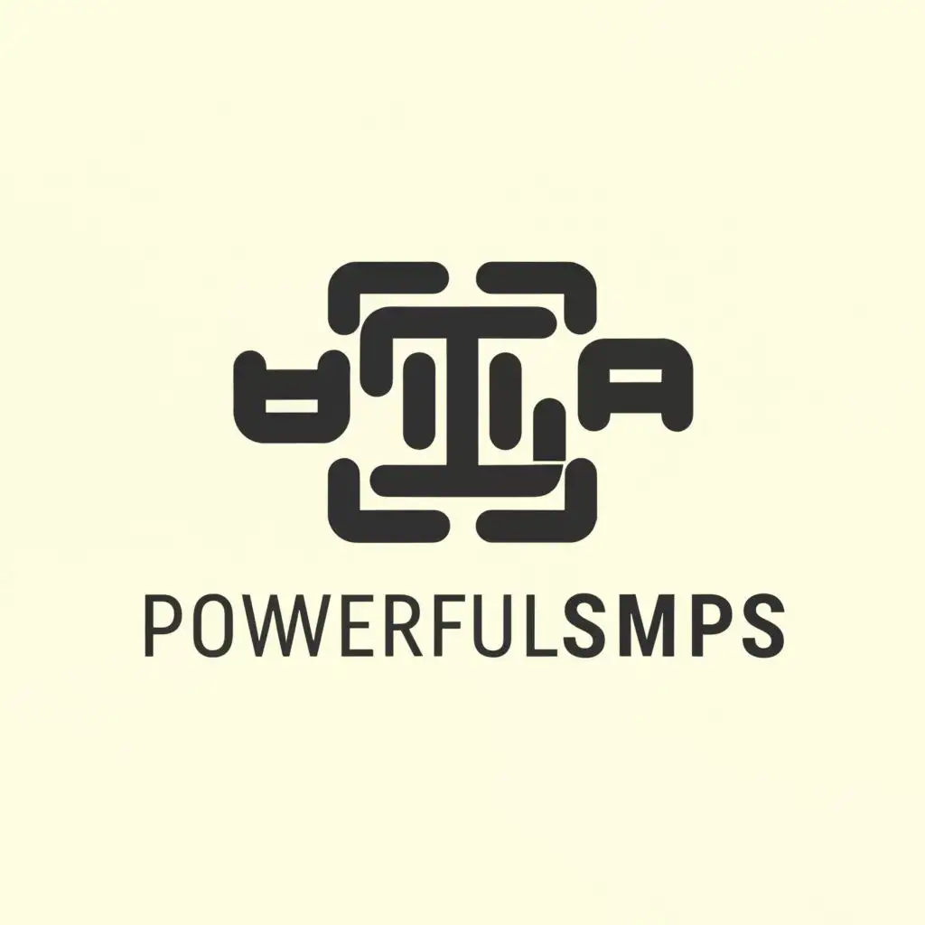a logo design,with the text "GUCLU SMPS", main symbol:Switch mode adapter,Minimalistic,clear background