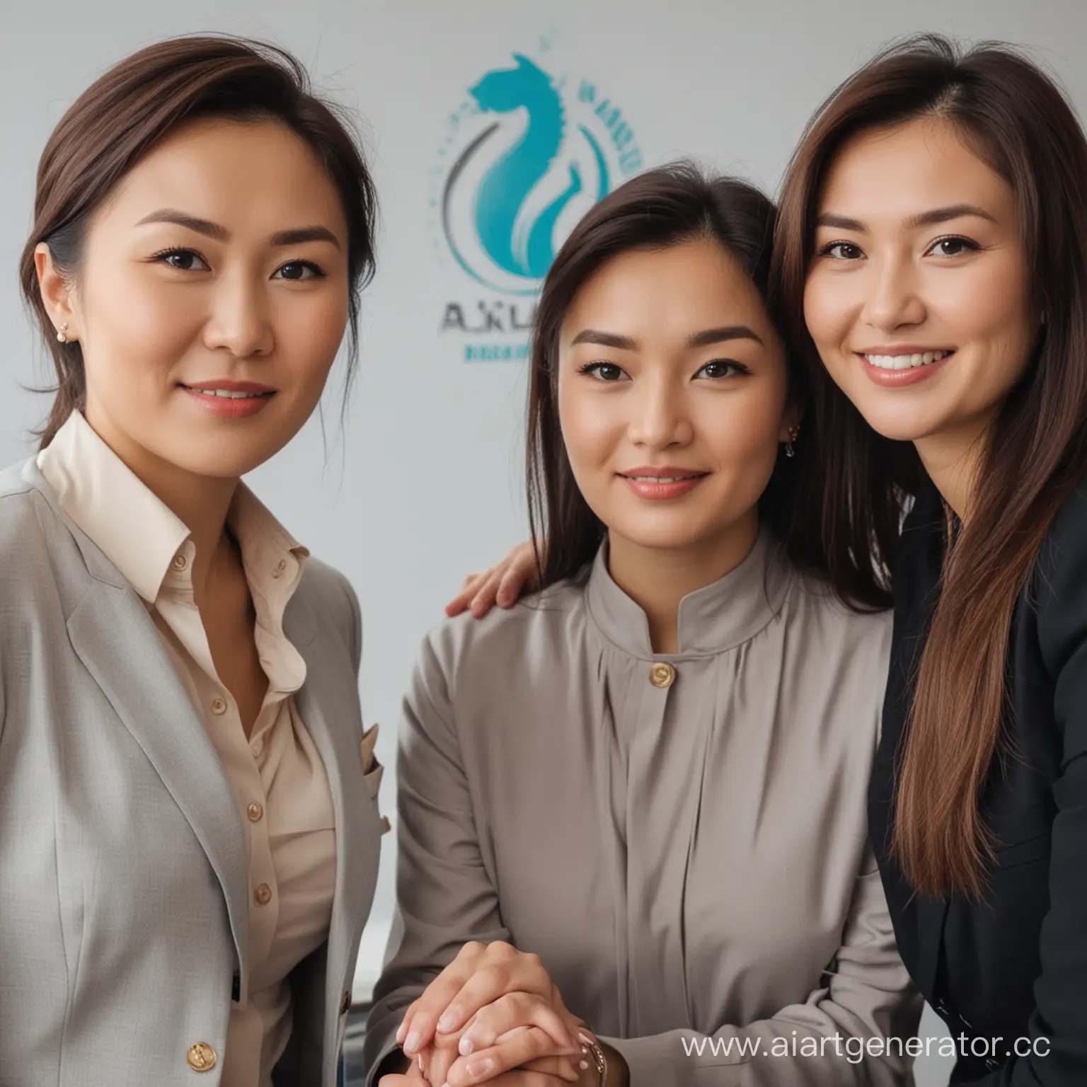 Three-Kazakh-Women-Entrepreneurs-Embracing-Success-Together