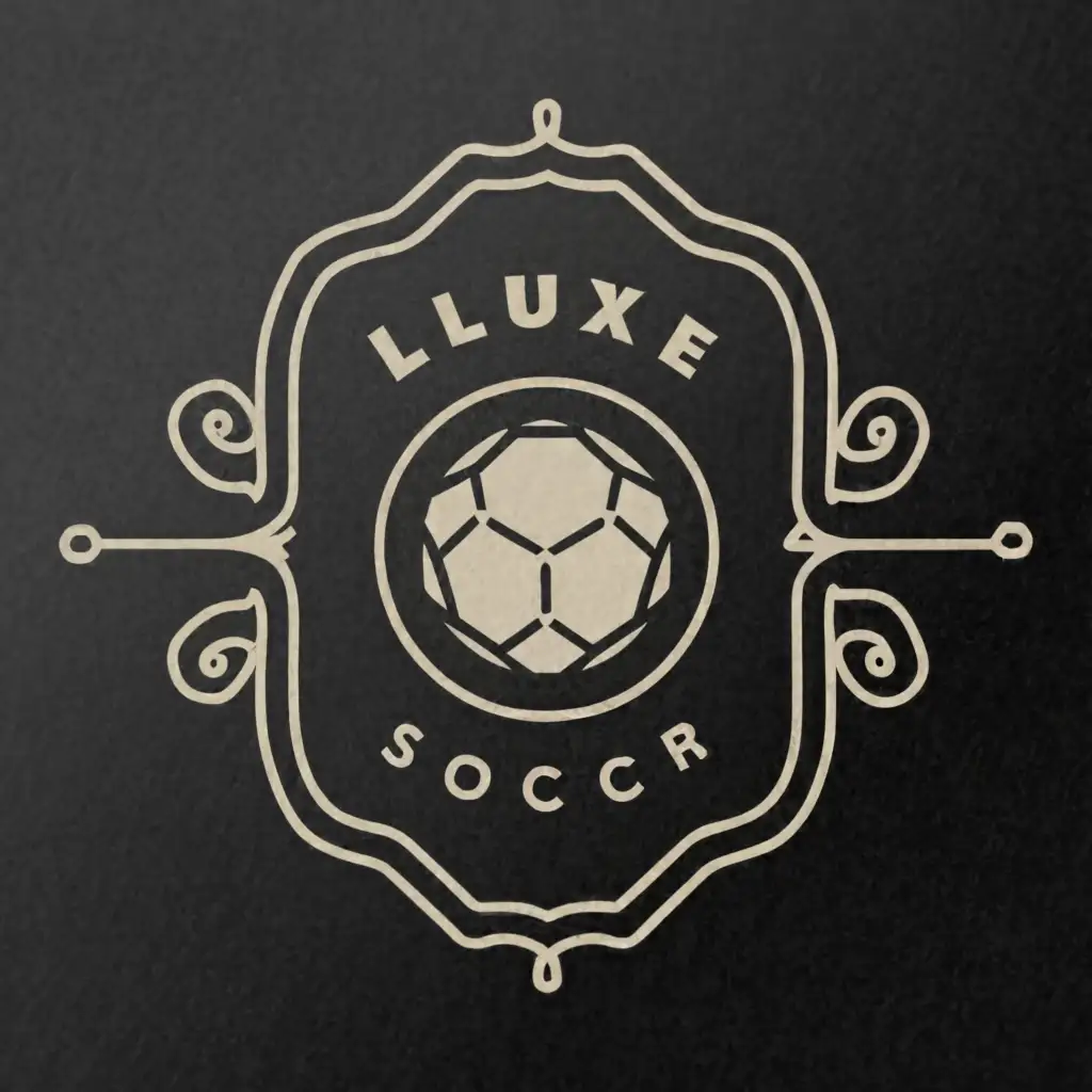 a logo design,with the text ".", main symbol:luxe minimalist soccer outline logo. white color with black background,Minimalistic,be used in Sports Fitness industry,clear background
