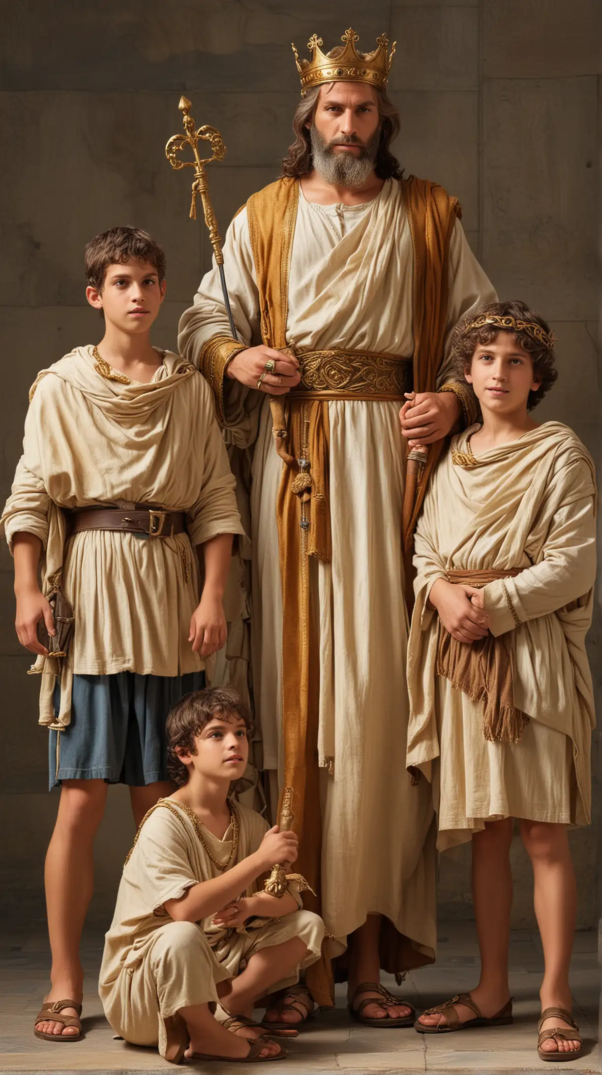 King david and his sons
