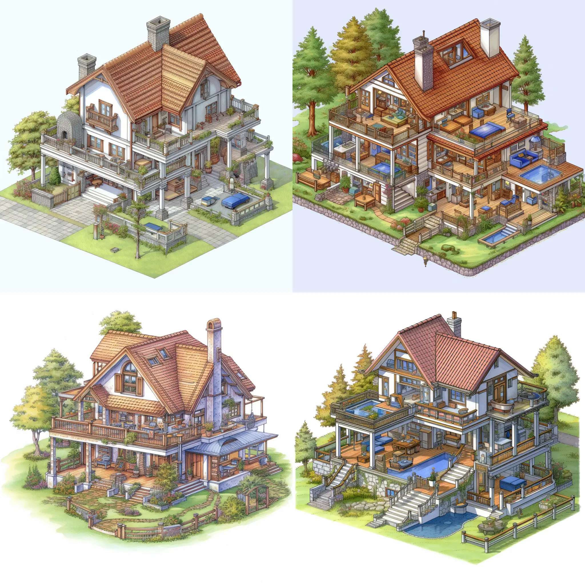 Isometric-Modern-Cottage-Illustration-with-HighResolution-MicroDetailing