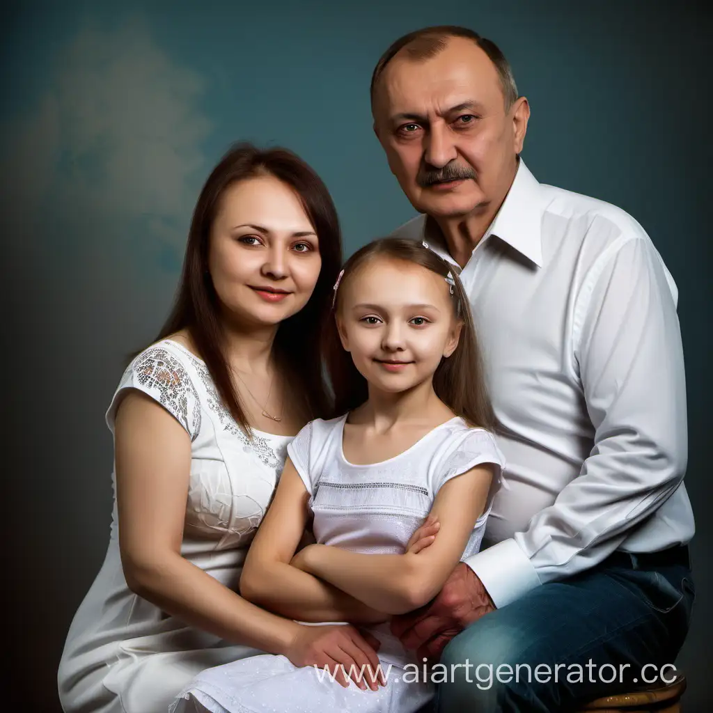 Happy-Russian-Family-Portrait-with-Parents-and-Daughter