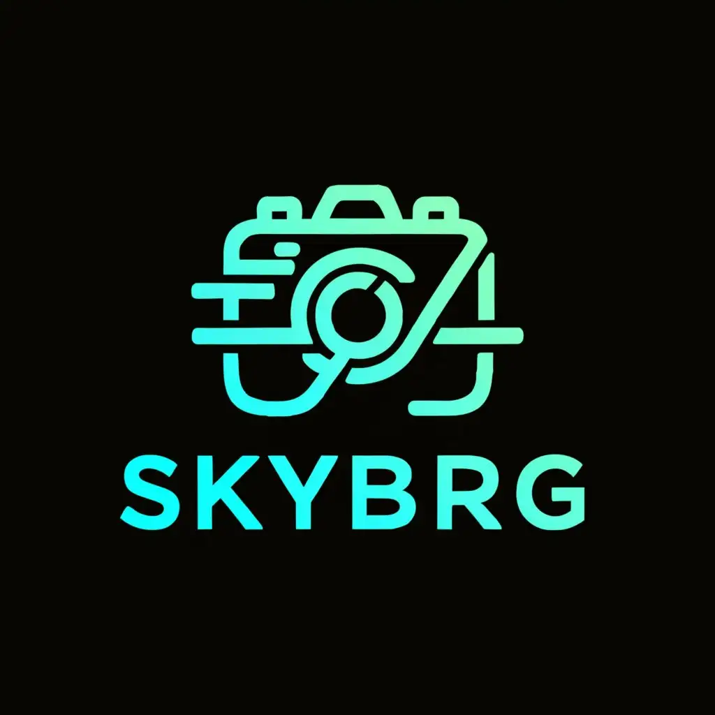 a logo design,with the text "Skyberg", main symbol:camera,Moderate,clear background