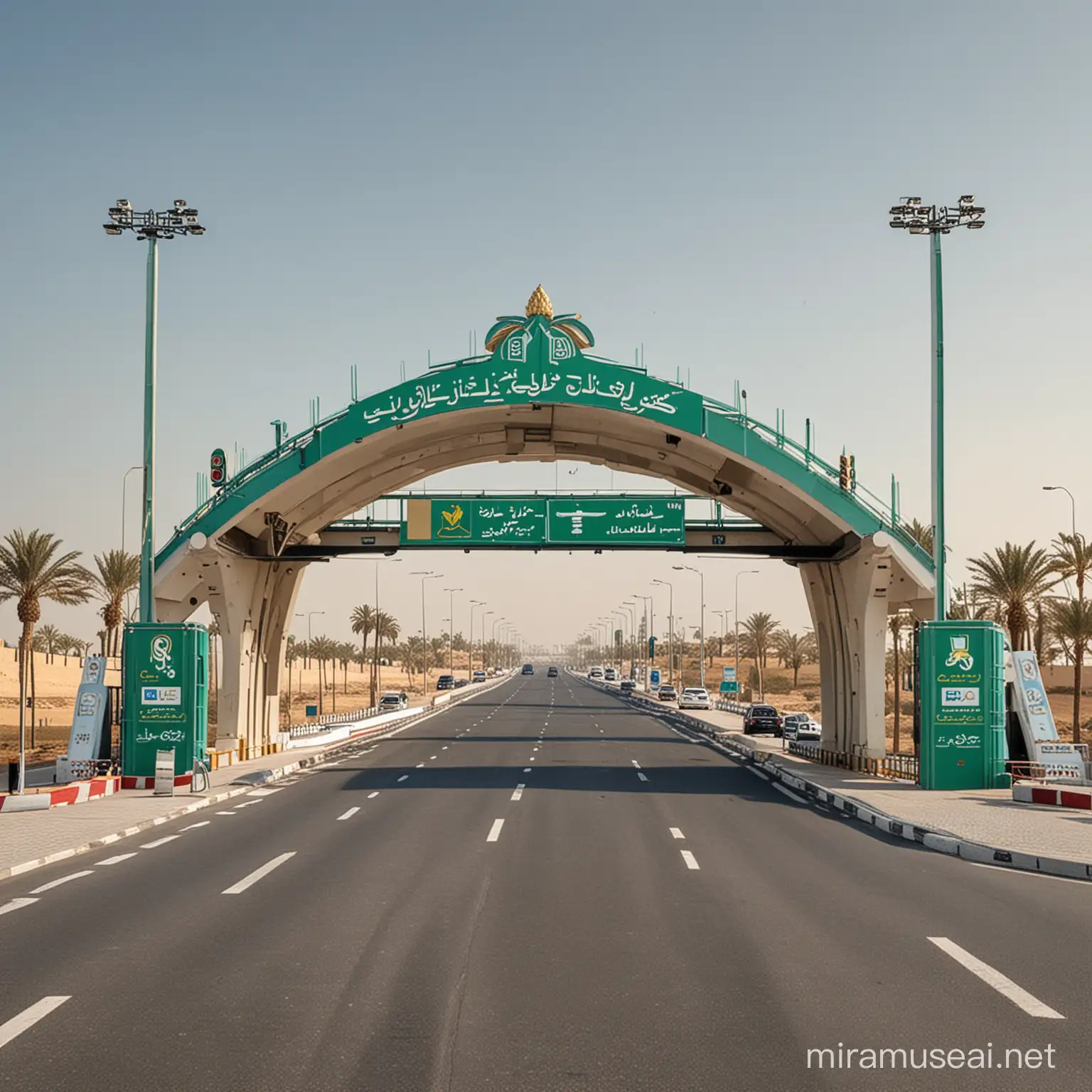Qalyubia Governorate Logo Toll Gates Design