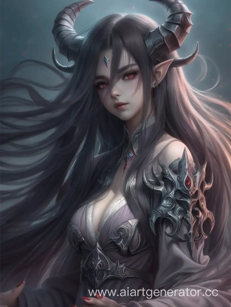 Fantasy-Demoness-with-Elegant-Long-Hair-Dark-Magic-Sorcery