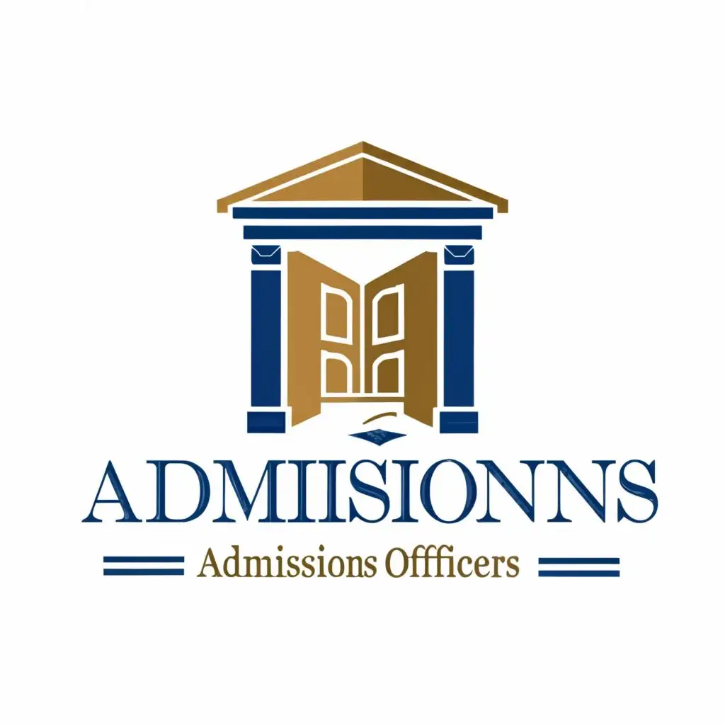 logo, Symbol: A stylized open door with an academic cap or diploma on top.
Colors: Blue and gold (representing knowledge, trust, and excellence).
Benefits: This logo is simple, clear, and easily recognizable. It directly signifies the role of admissions officers in opening doors to educational opportunities., with the text "Association of Admission Officers", typography, be used in Education industry