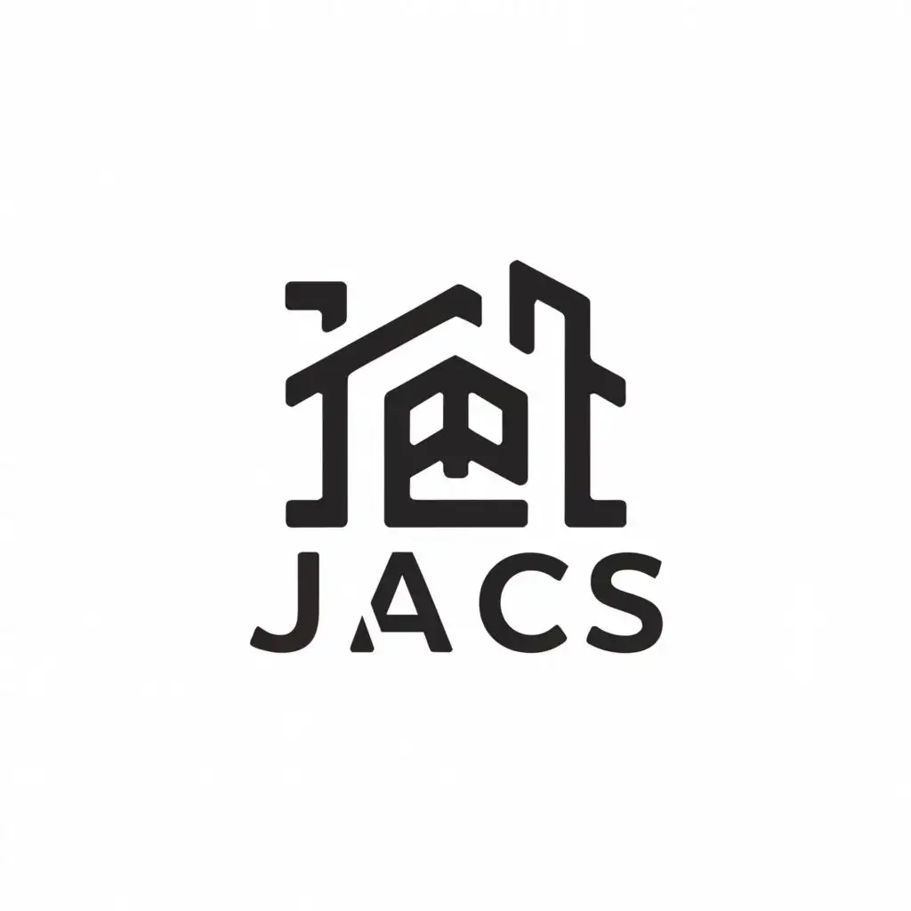 a logo design,with the text "JACS", main symbol:House,Moderate,be used in Home Family industry,clear background