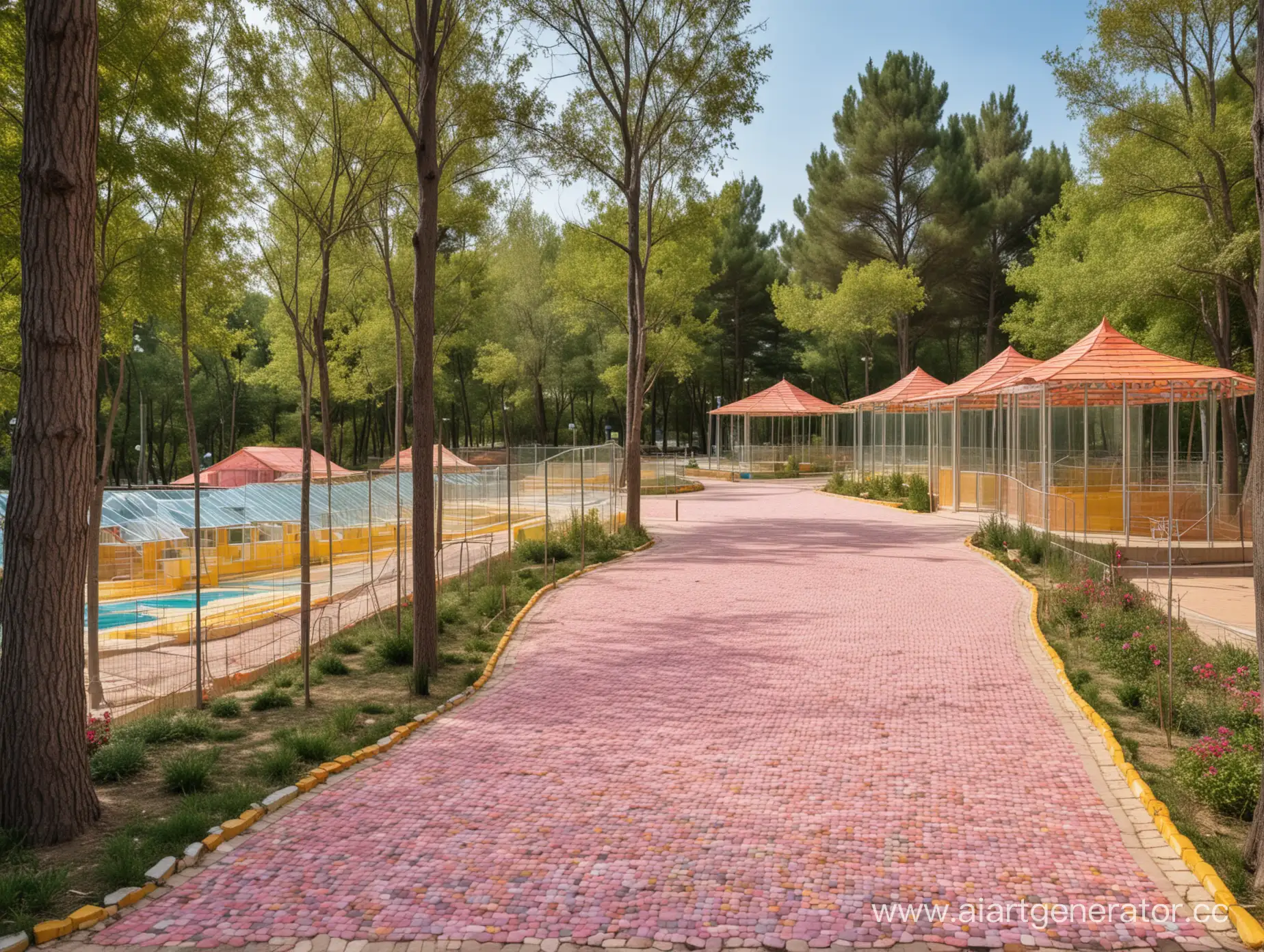 Crimea-Childrens-Camp-with-Modern-Glass-Buildings-and-Lush-Parkland