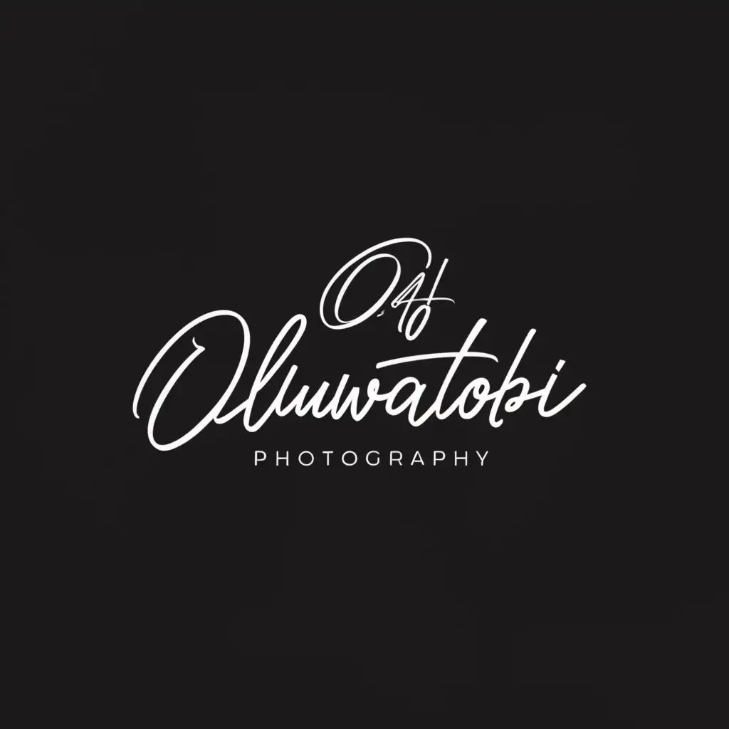 a logo design,with the text "Oluwatobi Kehinde Photography", main symbol:Fancy text for professional photographer to watermark,complex,be used in Entertainment industry,clear background