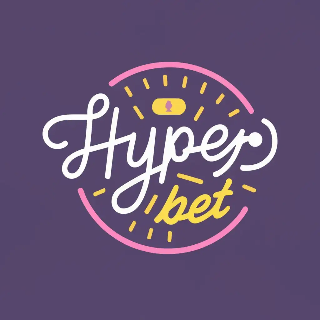 logo, Slot, with the text "Hyper bet", typography, be used in Finance industry