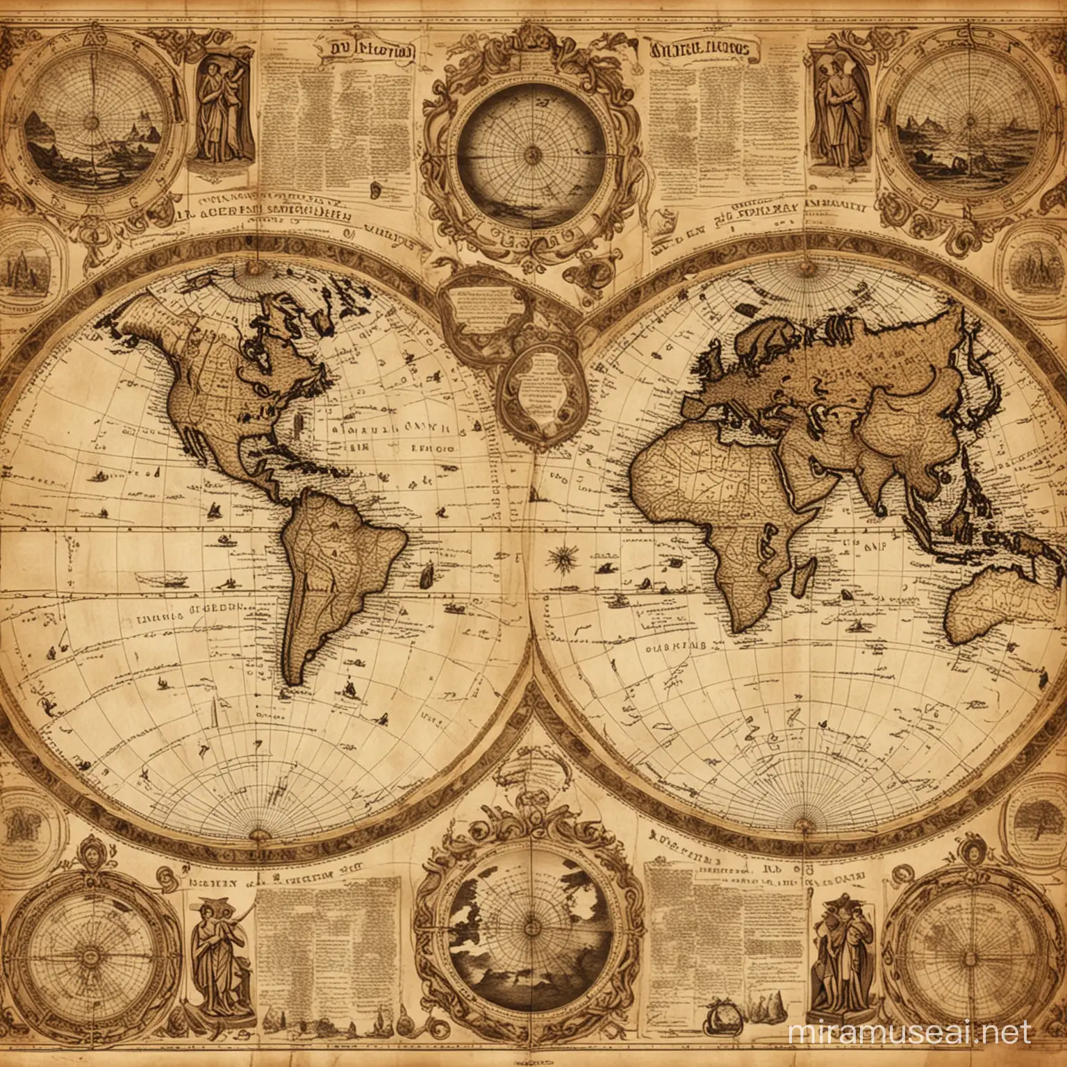 mapas antiguos de la tierra 