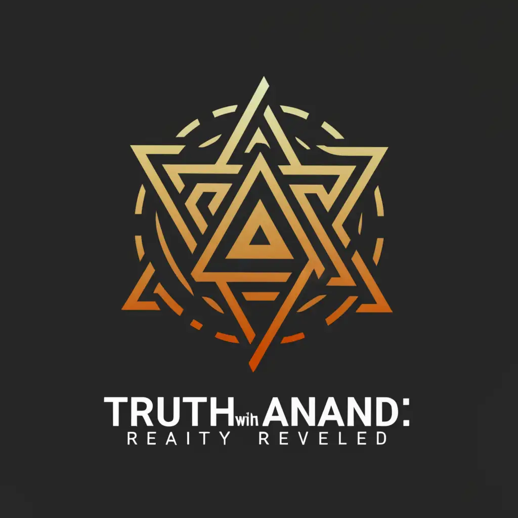 a logo design,with the text "Truth with Anand", main symbol:Reality Revealed,complex,be used in Entertainment industry,clear background