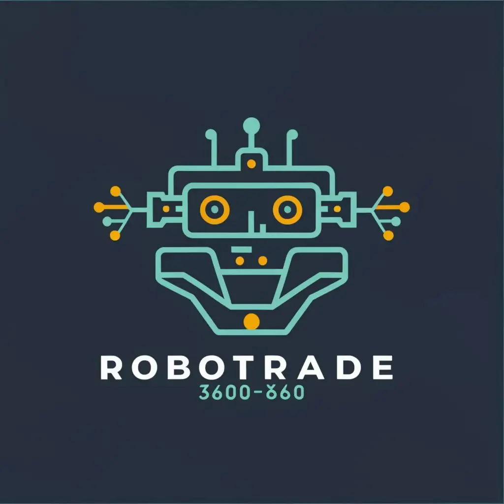 logo, ea Robot, with the text "Robotrade360", typography, be used in Technology industry