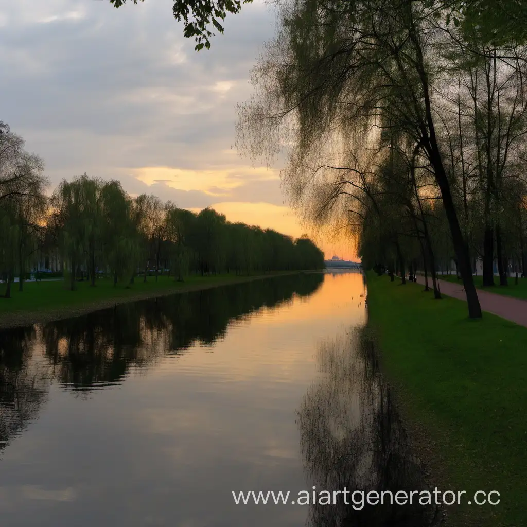 Scenic-Evening-Stroll-in-Sosnovka-Park-St-Petersburg