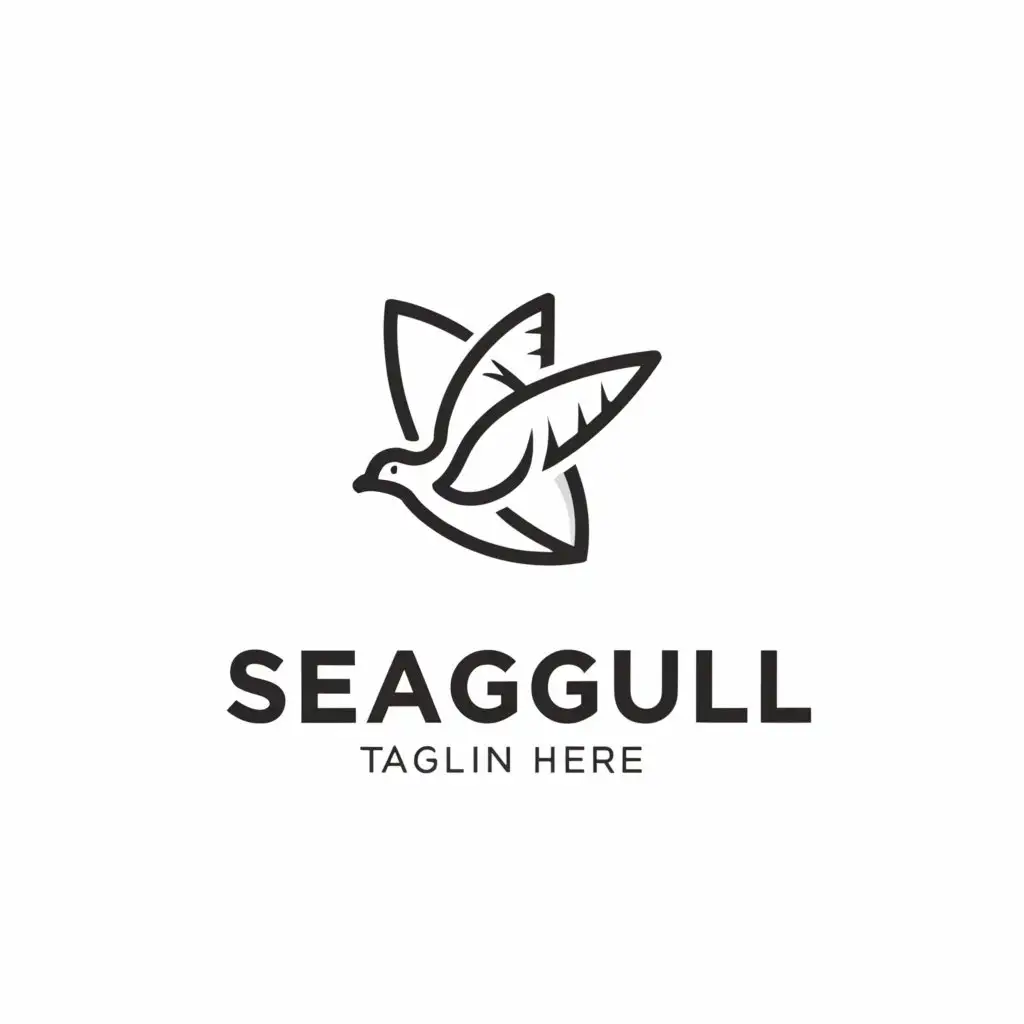 a logo design,with the text "sui GENESIS Dynamic Artistic seagull Typography", main symbol:artistic seagull and globe,Minimalistic,clear background